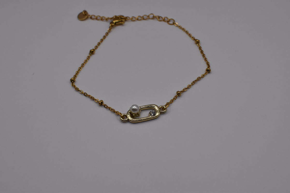 Gold Pin Bracelet