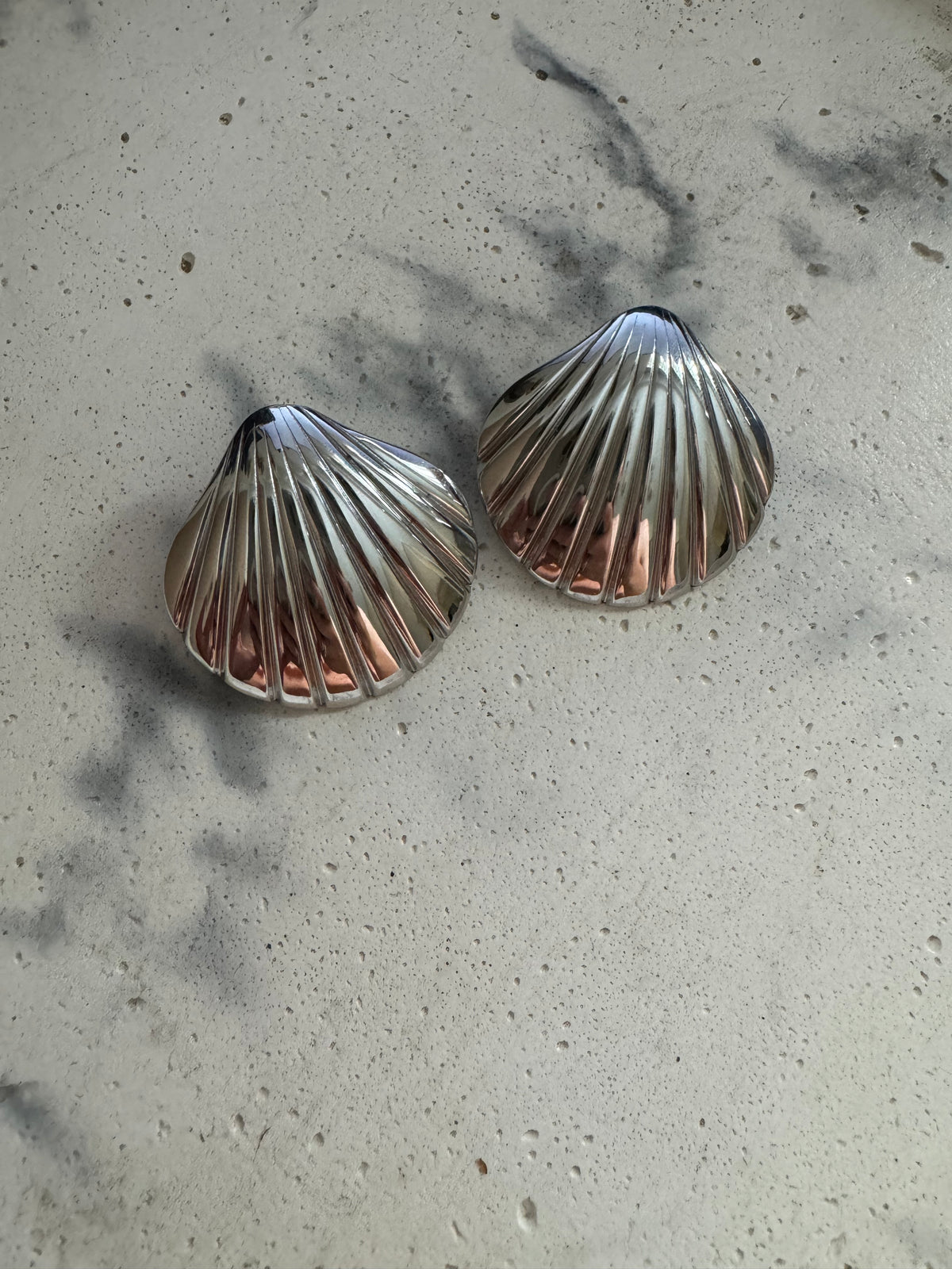 Silver Shell Earrings