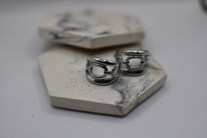 Loops Silver Earrings