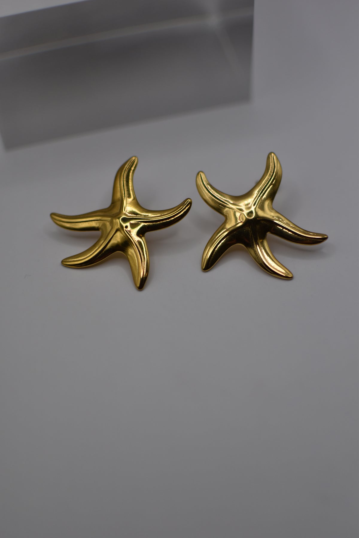 Gold Starfish Earrings