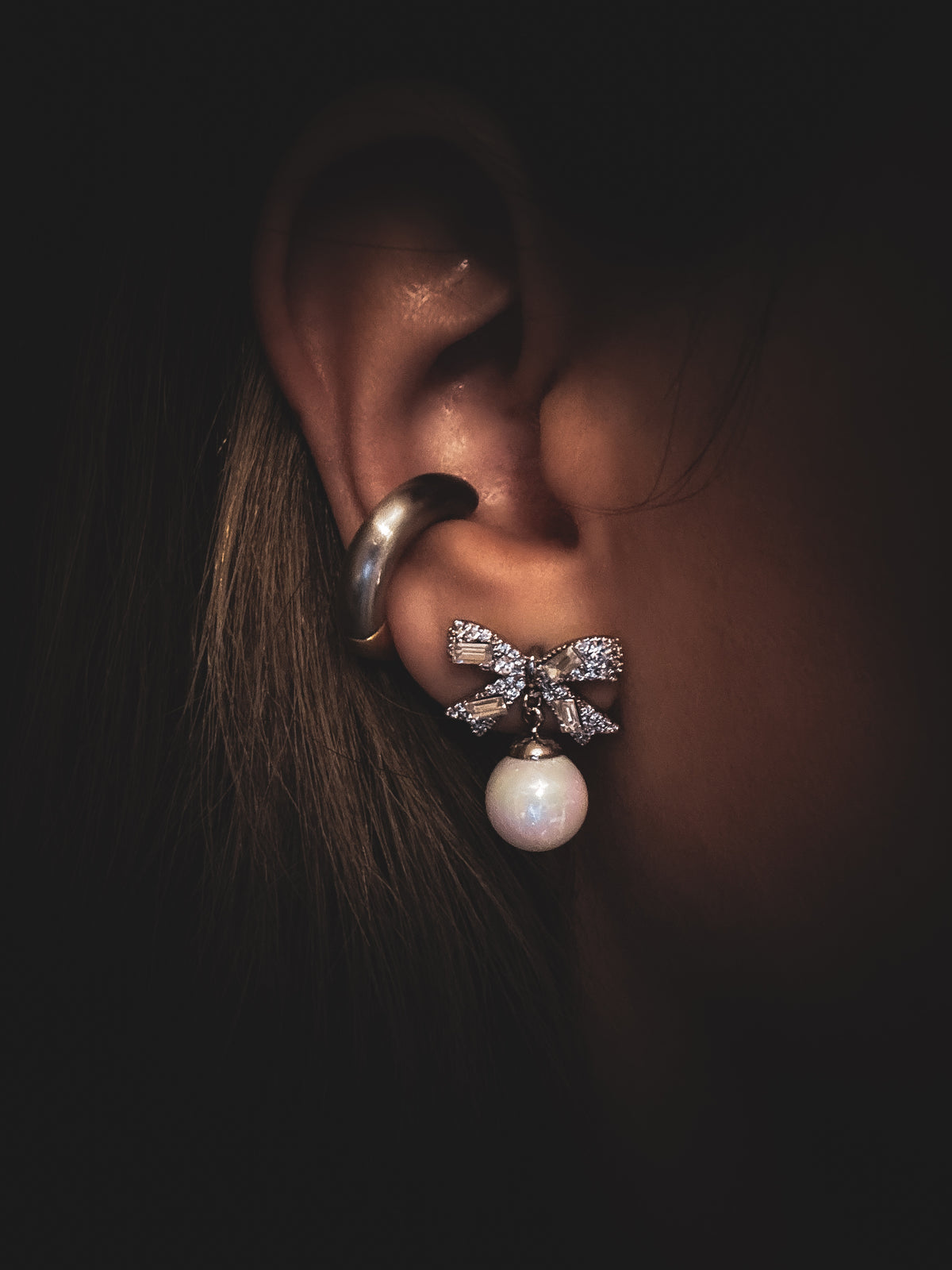 Silver knot Earrings