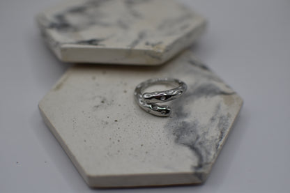 Silver Root Ring