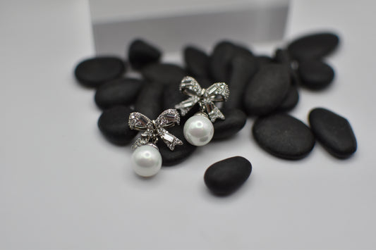Silver knot Earrings