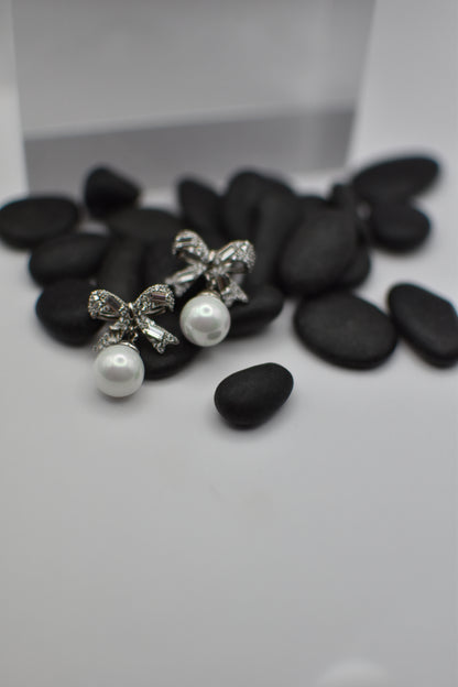 Silver knot Earrings