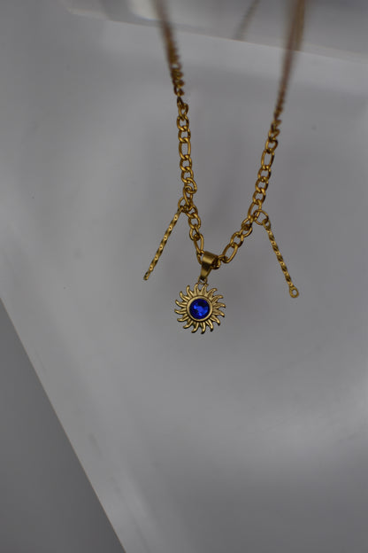 Azure Sun Necklace