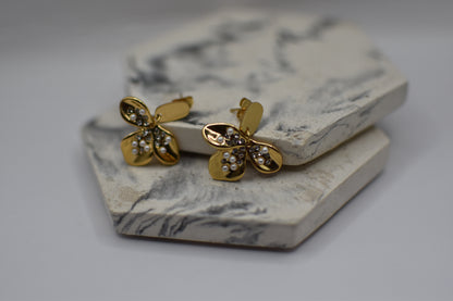 Pearl Petal Earrings