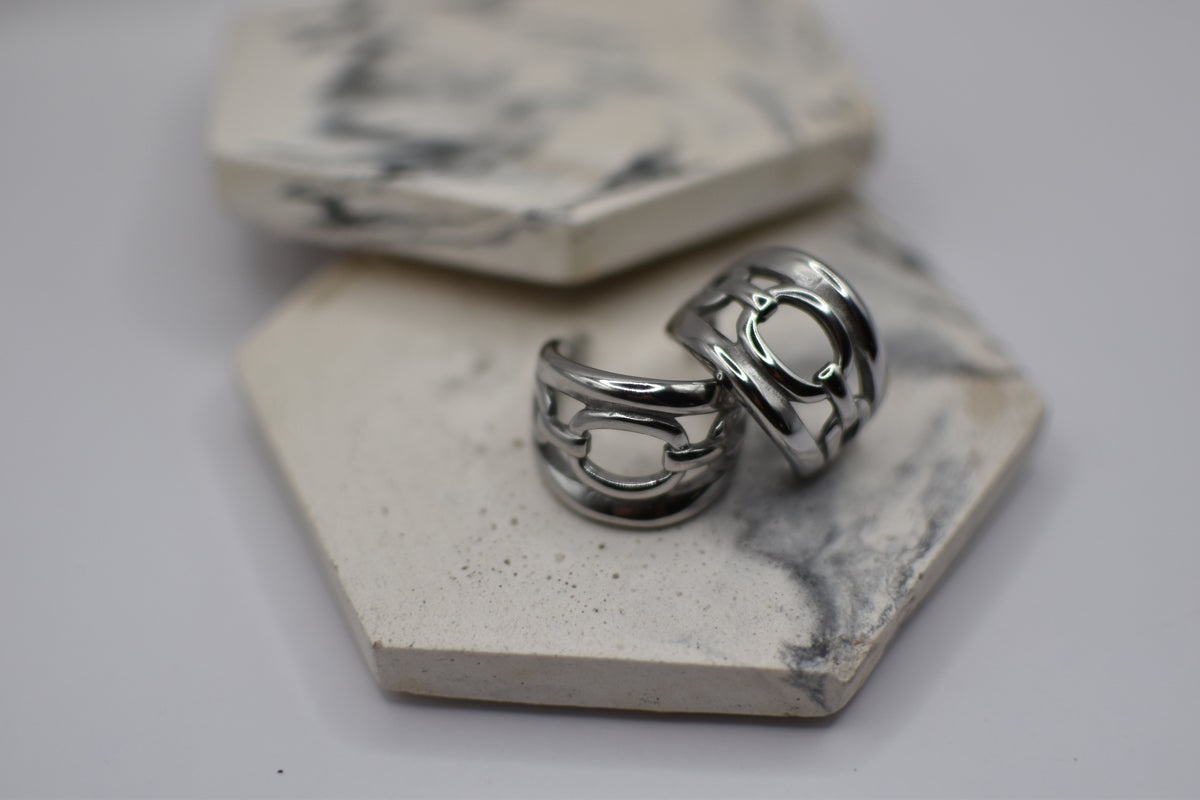 Loops Silver Earrings