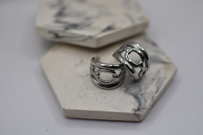 Loops Silver Earrings