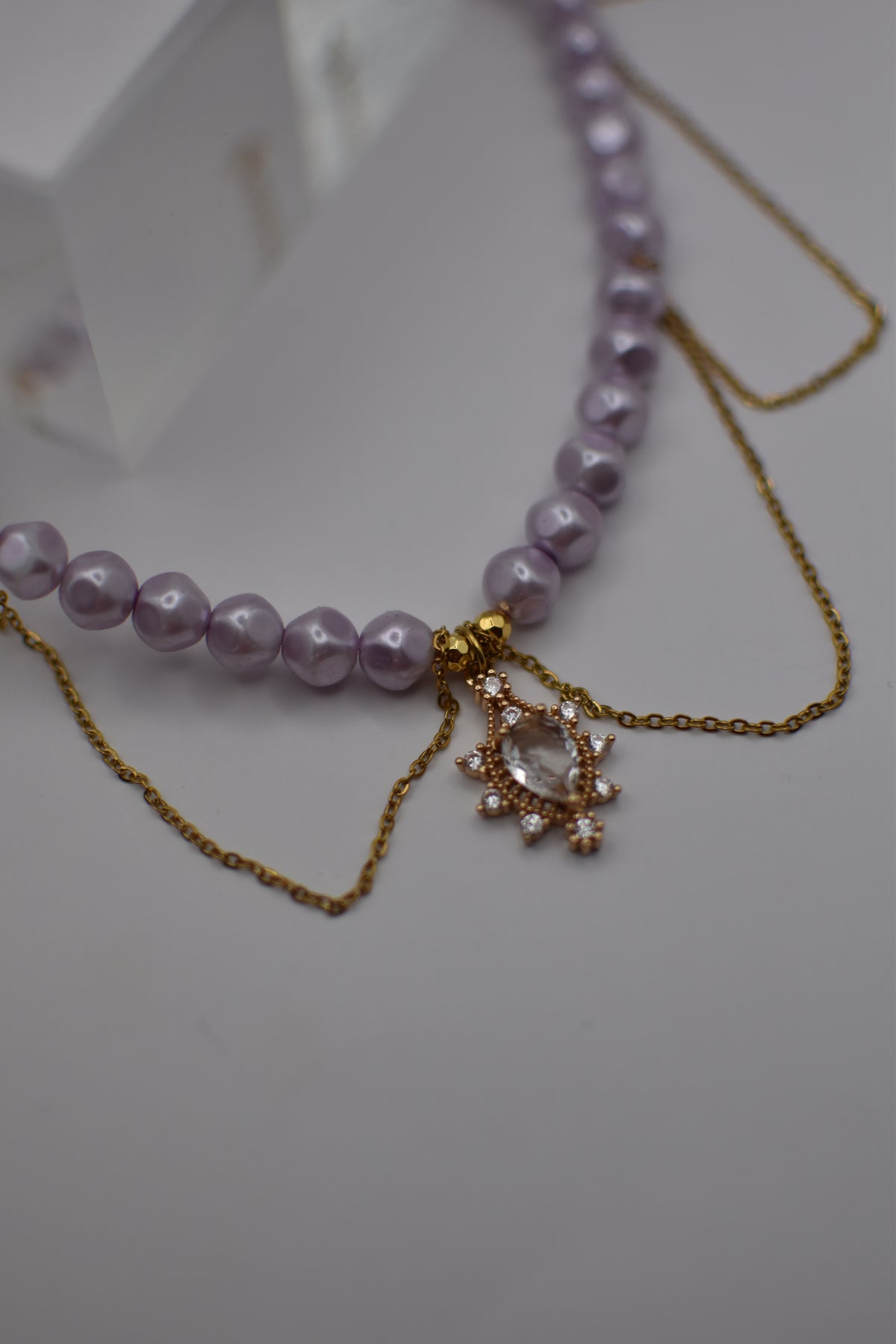 Purple Pearl Necklace
