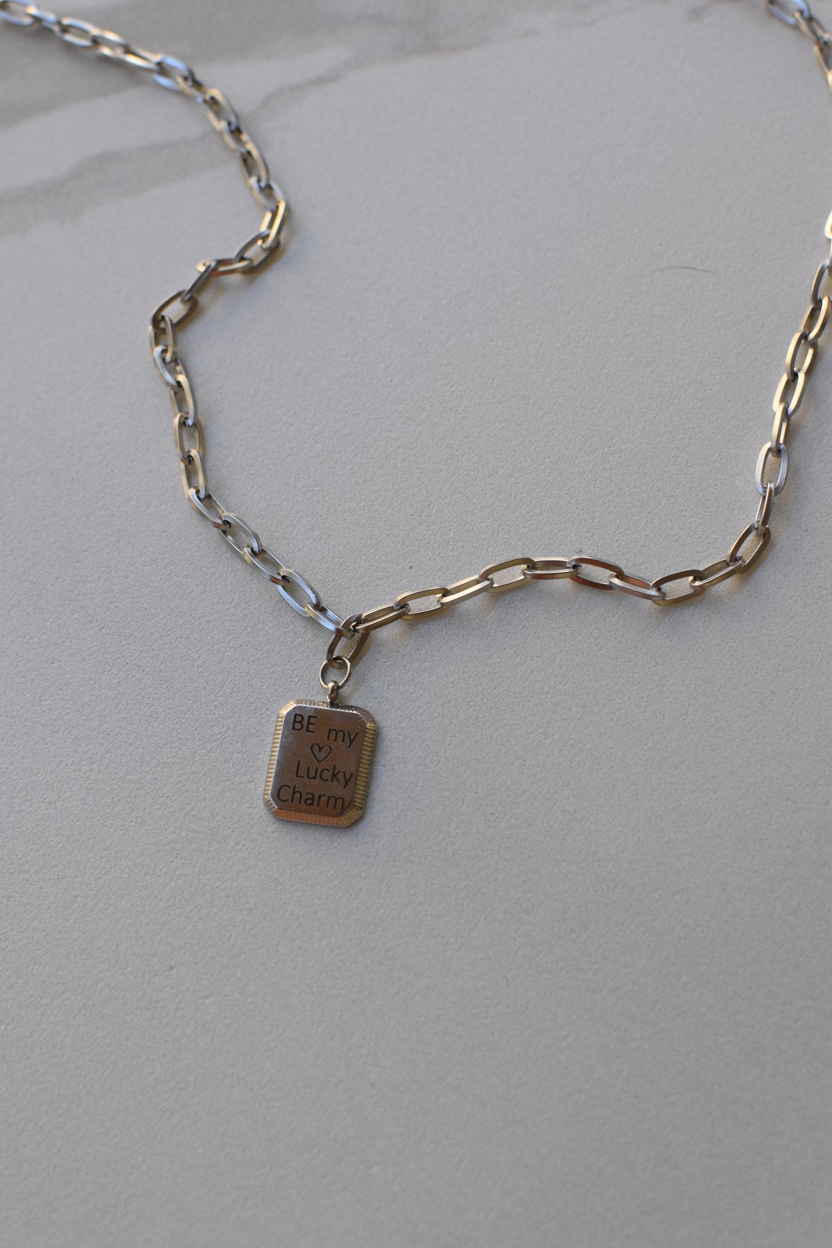 Lucky Silver Charm Necklace