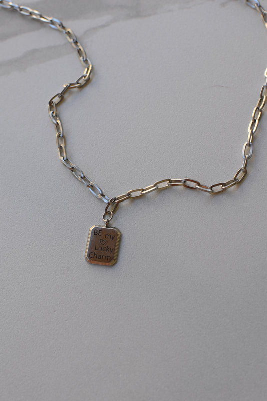 Lucky Silver Charm Necklace