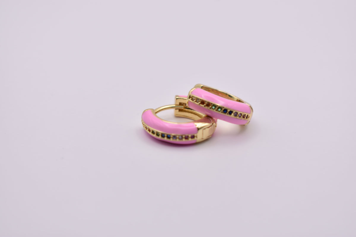 Pink Hoops