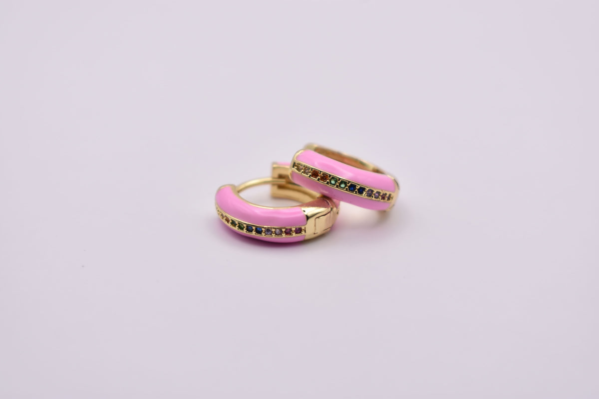 Pink Hoops
