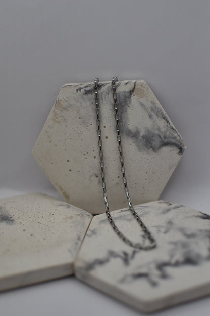 Silver Linear Necklace