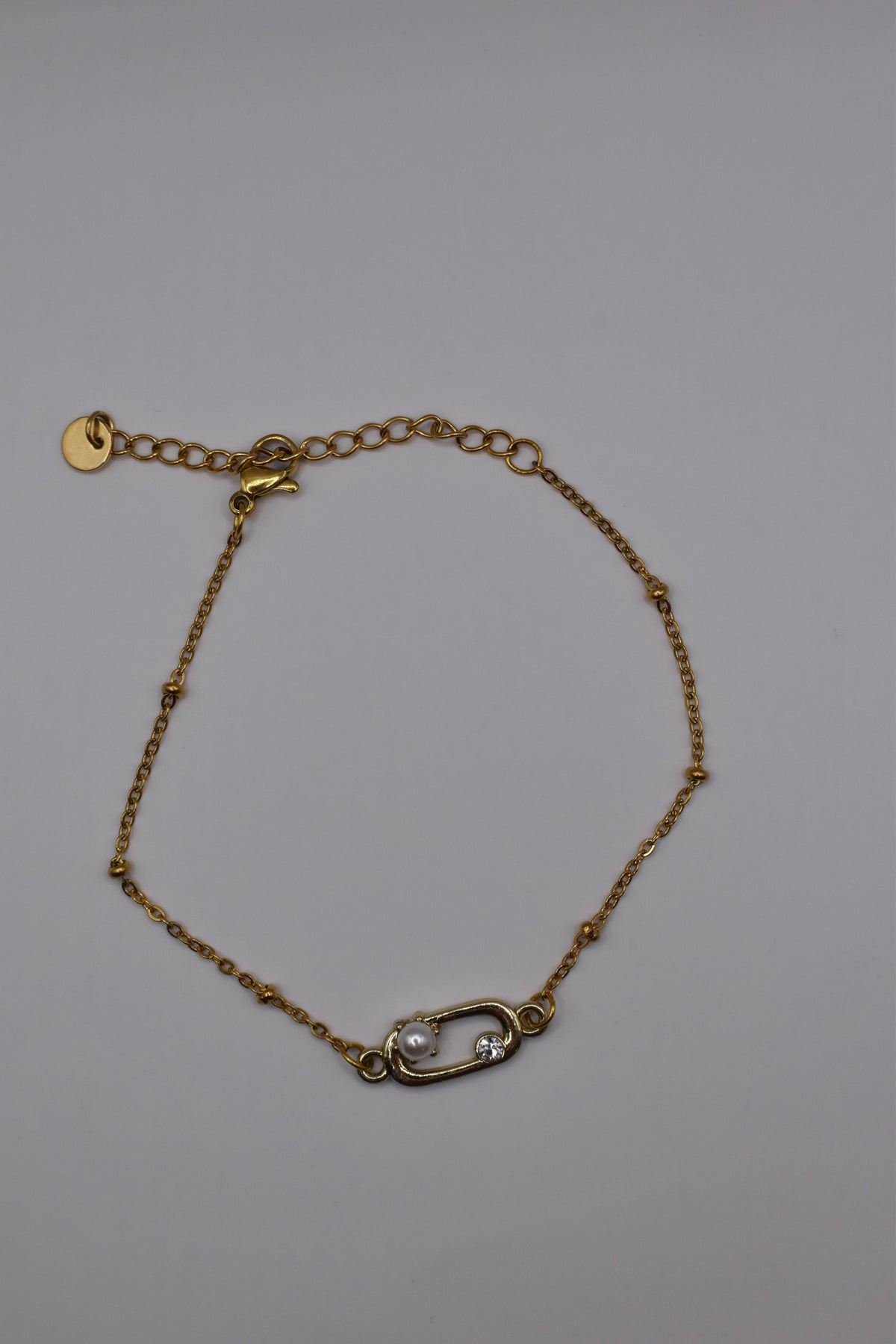 Gold Pin Bracelet