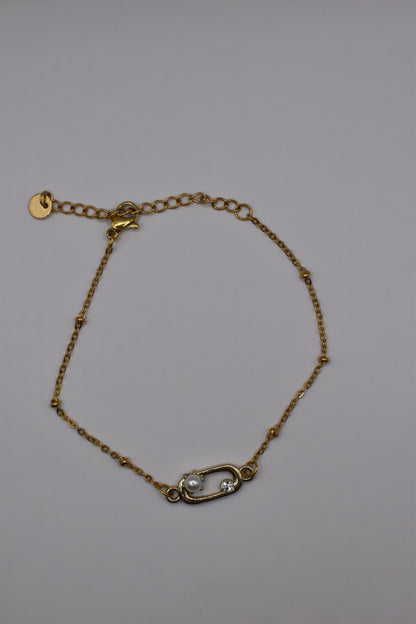 Gold Pin Bracelet