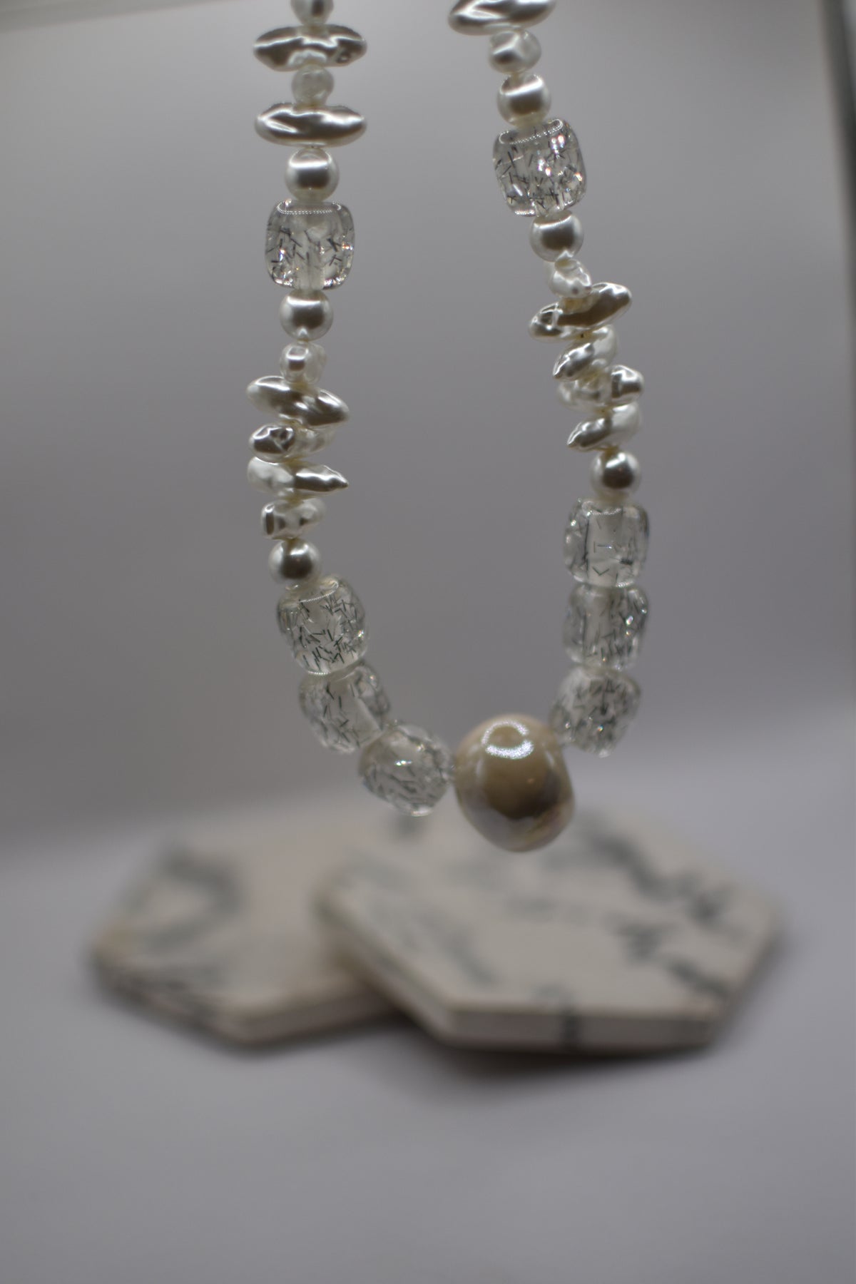 Crystal Pearl Necklace