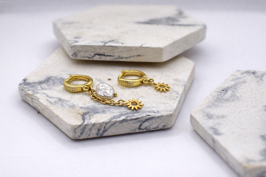 Helios Pearl Earrings